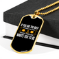 Busier Than God Necklace Stainless Steel or 18k Gold Dog Tag 24" Chain-Express Your Love Gifts