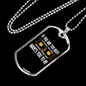Busier Than God Necklace Stainless Steel or 18k Gold Dog Tag 24" Chain-Express Your Love Gifts