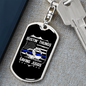 Bustin' Thungs Saving Jugs Keychain Stainless Steel or 18k Gold Dog Tag Keyring-Express Your Love Gifts
