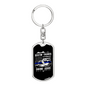 Bustin' Thungs Saving Jugs Keychain Stainless Steel or 18k Gold Dog Tag Keyring-Express Your Love Gifts
