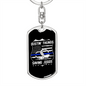 Bustin' Thungs Saving Jugs Keychain Stainless Steel or 18k Gold Dog Tag Keyring-Express Your Love Gifts