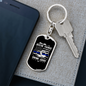 Bustin' Thungs Saving Jugs Keychain Stainless Steel or 18k Gold Dog Tag Keyring-Express Your Love Gifts