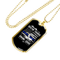 Bustin' Thungs Saving Jugs Necklace Stainless Steel or 18k Gold Dog Tag 24"-Express Your Love Gifts