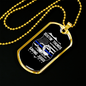Bustin' Thungs Saving Jugs Necklace Stainless Steel or 18k Gold Dog Tag 24"-Express Your Love Gifts