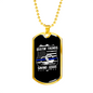 Bustin' Thungs Saving Jugs Necklace Stainless Steel or 18k Gold Dog Tag 24"-Express Your Love Gifts