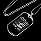 Bustin' Thungs Saving Jugs Necklace Stainless Steel or 18k Gold Dog Tag 24"-Express Your Love Gifts