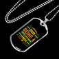 Busy Being A Dog Mam Necklace Stainless Steel or 18k Gold Dog Tag 24" Chain-Express Your Love Gifts