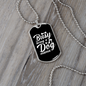Busy Dog Mama Necklace Stainless Steel or 18k Gold Dog Tag 24" Chain-Express Your Love Gifts