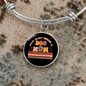 Busy Dog Mom Bracelet Stainless Steel or 18k Gold Circle Bangle-Express Your Love Gifts