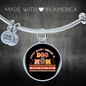 Busy Dog Mom Bracelet Stainless Steel or 18k Gold Circle Bangle-Express Your Love Gifts