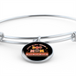 Busy Dog Mom Bracelet Stainless Steel or 18k Gold Circle Bangle-Express Your Love Gifts