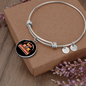 Busy Dog Mom Bracelet Stainless Steel or 18k Gold Circle Bangle-Express Your Love Gifts