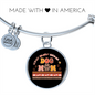 Busy Dog Mom Bracelet Stainless Steel or 18k Gold Circle Bangle-Express Your Love Gifts
