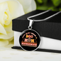 Busy Dog Mom Circle Necklace Stainless Steel or 18k Gold 18-22"-Express Your Love Gifts