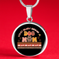 Busy Dog Mom Circle Necklace Stainless Steel or 18k Gold 18-22"-Express Your Love Gifts