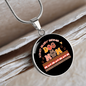 Busy Dog Mom Circle Necklace Stainless Steel or 18k Gold 18-22"-Express Your Love Gifts