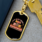 Busy Dog Mom Keychain Stainless Steel or 18k Gold Dog Tag Keyring-Express Your Love Gifts
