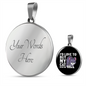 But My Cat Circle Necklace Stainless Steel or 18k Gold 18-22"-Express Your Love Gifts