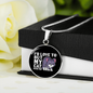But My Cat Circle Necklace Stainless Steel or 18k Gold 18-22"-Express Your Love Gifts