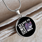 But My Cat Circle Necklace Stainless Steel or 18k Gold 18-22"-Express Your Love Gifts