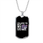But My Cat Necklace Stainless Steel or 18k Gold Dog Tag 24" Chain-Express Your Love Gifts