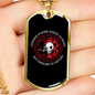 But Saddling Up Anyway Firefighter Gift Stainless Steel or 18k Gold Dog Tag 24" Chain-Express Your Love Gifts