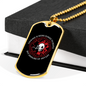 But Saddling Up Anyway Firefighter Gift Stainless Steel or 18k Gold Dog Tag 24" Chain-Express Your Love Gifts