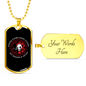 But Saddling Up Anyway Firefighter Gift Stainless Steel or 18k Gold Dog Tag 24" Chain-Express Your Love Gifts