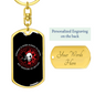 But Saddling Up Anyway Firefighter Keychain Stainless Steel or 18k Gold Dog Tag Keyring-Express Your Love Gifts