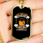 But The Lord 2 Timothy 4:17 Necklace Stainless Steel or 18k Gold Dog Tag 24" Chain-Express Your Love Gifts