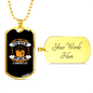 But The Lord 2 Timothy 4:17 Necklace Stainless Steel or 18k Gold Dog Tag 24" Chain-Express Your Love Gifts