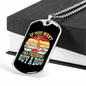 Buy a Dog Blue Necklace Stainless Steel or 18k Gold Dog Tag 24" Chain-Express Your Love Gifts