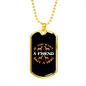 Buy a Dog Necklace Stainless Steel or 18k Gold Dog Tag 24" Chain-Express Your Love Gifts