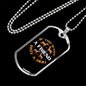 Buy a Dog Necklace Stainless Steel or 18k Gold Dog Tag 24" Chain-Express Your Love Gifts