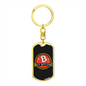 Buy Bitcoin Crypto Keychain Stainless Steel or 18k Gold Dog Tag Keyring-Express Your Love Gifts