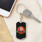 Buy Bitcoin Crypto Keychain Stainless Steel or 18k Gold Dog Tag Keyring-Express Your Love Gifts