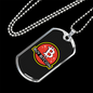 Buy Bitcoin Crypto Necklace Stainless Steel or 18k Gold Dog Tag 24" Chain-Express Your Love Gifts