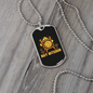 Buy Bitcoin King Crypto Necklace Stainless Steel or 18k Gold Dog Tag 24" Chain-Express Your Love Gifts