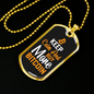 Buy More Bitcoin Crypto Necklace Stainless Steel or 18k Gold Dog Tag 24" Chain-Express Your Love Gifts