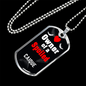 Caique Bird Necklace Stainless Steel or 18k Gold Dog Tag 24" Chain-Express Your Love Gifts