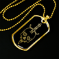 Calavera Mexican Skull 78 Necklace Stainless Steel or 18k Gold Dog Tag 24" Chain-Express Your Love Gifts
