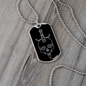 Calavera Mexican Skull 78 Necklace Stainless Steel or 18k Gold Dog Tag 24" Chain-Express Your Love Gifts