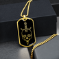Calavera Mexican Skull 78 Necklace Stainless Steel or 18k Gold Dog Tag 24" Chain-Express Your Love Gifts