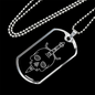 Calavera Mexican Skull 78 Necklace Stainless Steel or 18k Gold Dog Tag 24" Chain-Express Your Love Gifts