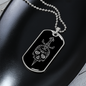 Calavera Mexican Skull 79 Necklace Stainless Steel or 18k Gold Dog Tag 24" Chain-Express Your Love Gifts