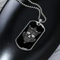 Calavera Mexican Skull 81 Necklace Stainless Steel or 18k Gold Dog Tag 24" Chain-Express Your Love Gifts
