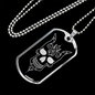 Calavera Mexican Skull 88 Necklace Stainless Steel or 18k Gold Dog Tag 24" Chain-Express Your Love Gifts