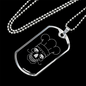 Calavera Mexican Skull 92 Necklace Stainless Steel or 18k Gold Dog Tag 24" Chain-Express Your Love Gifts