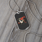 Calavera Mexican Skull Sugar Asian Skull Necklace Stainless Steel or 18k Gold Dog Tag 24" Chain-Express Your Love Gifts