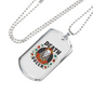 Calavera Mexican Sugar Death Queen Necklace Stainless Steel or 18k Gold Dog Tag 24" Chain-Express Your Love Gifts